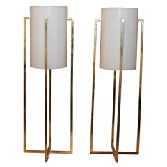 Pair of Tall Table Lamps by Robert Sonneman