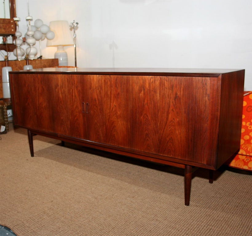 Rosewood Tambour Door Sideboard by Arne Vodder for Sibast