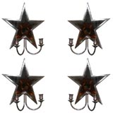 Set of Four Star Sconces