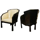 Pair of Art Deco Arm Chairs