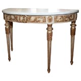 Louis XVI-style Jansen Demilune Console