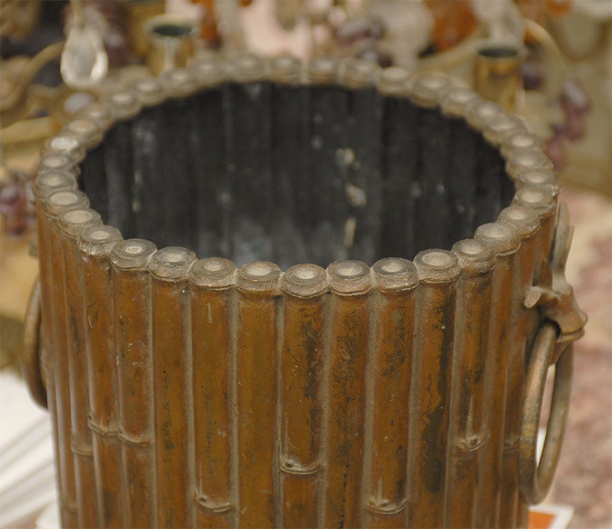 19th Century BRONZE ORIENTAL CACHE POT