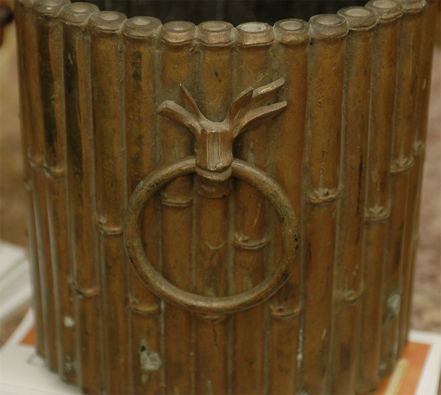 BRONZE ORIENTAL CACHE POT 3