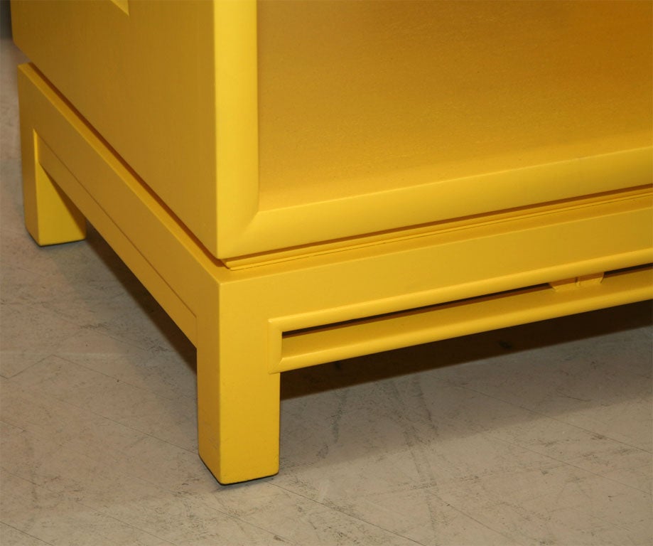 Mid-20th Century Pair of Yellow  Side Tables