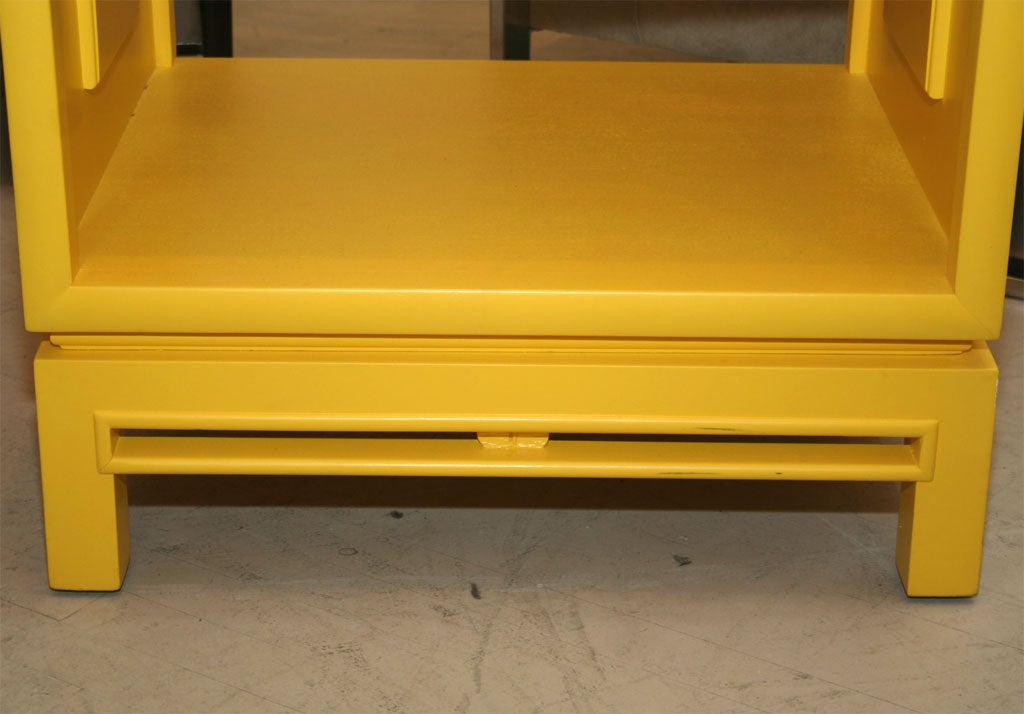 Pair of Yellow  Side Tables 2