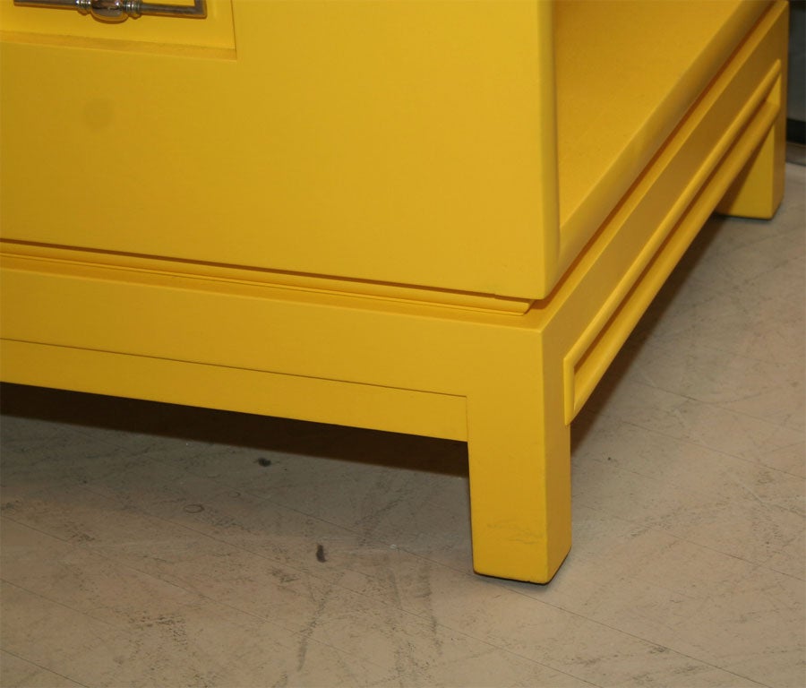 Pair of Yellow  Side Tables 4