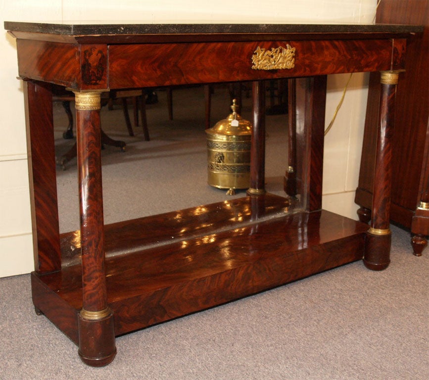 Antique French Empire console.