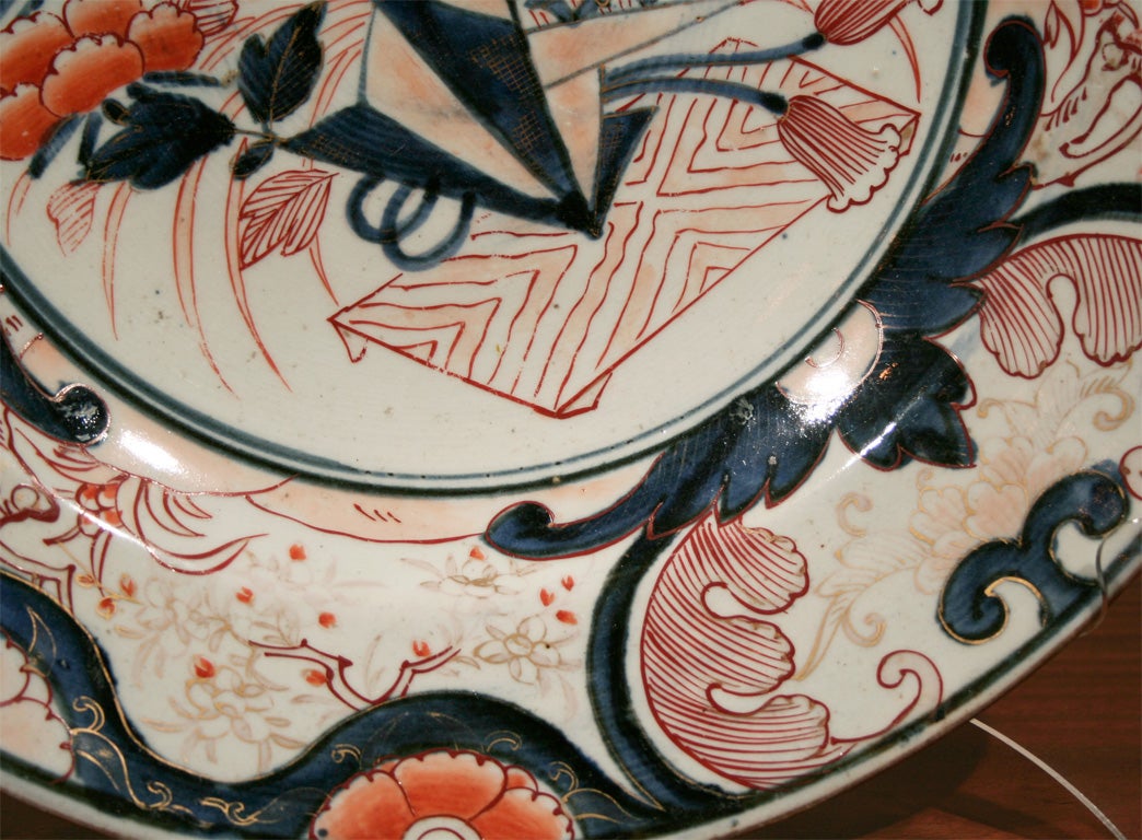 19th Century Imari Charger For Sale