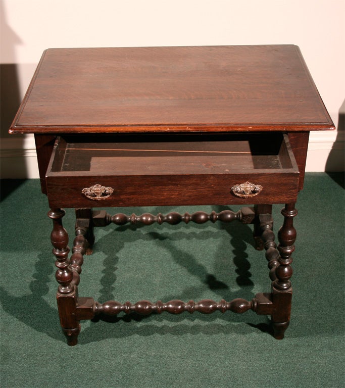 18th Century and Earlier Oak Lowboy/Side Table For Sale