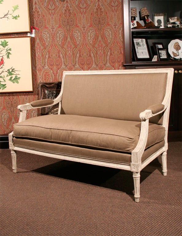A Louis XVI Style Painted Settee