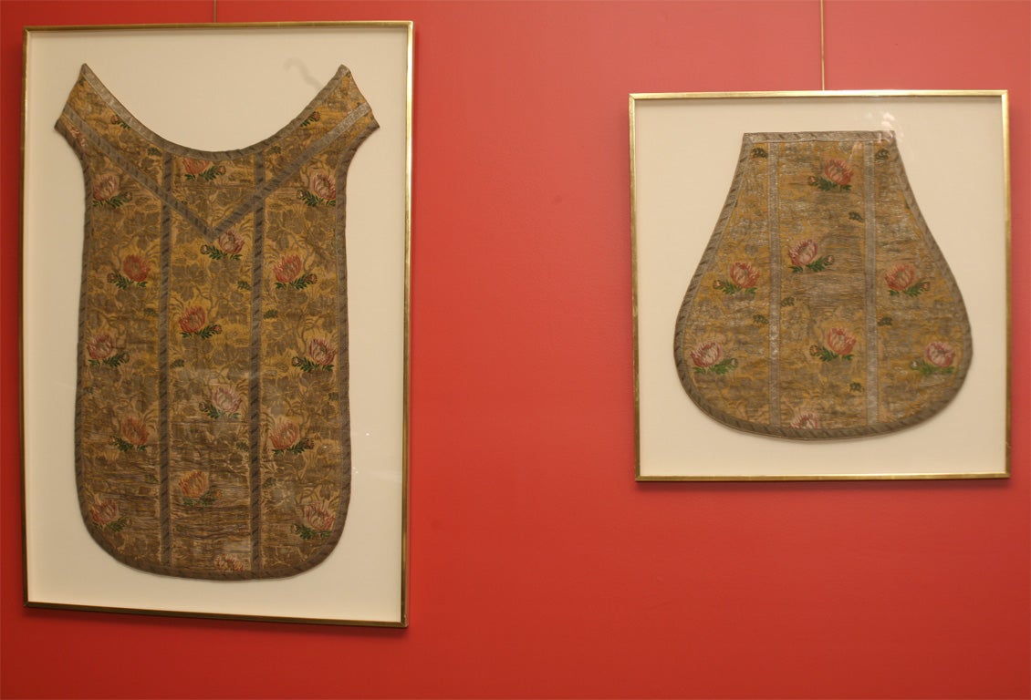18th Century and Earlier Two Hungarian Framed Vestments