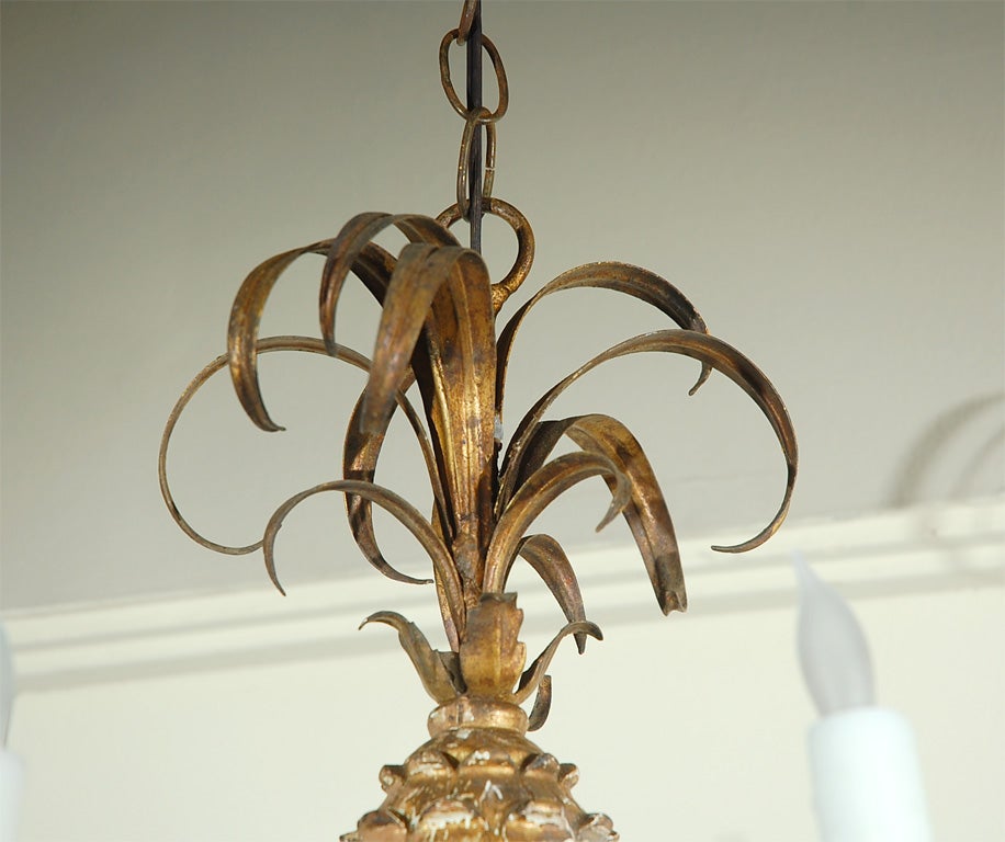 pineapple chandelier vintage