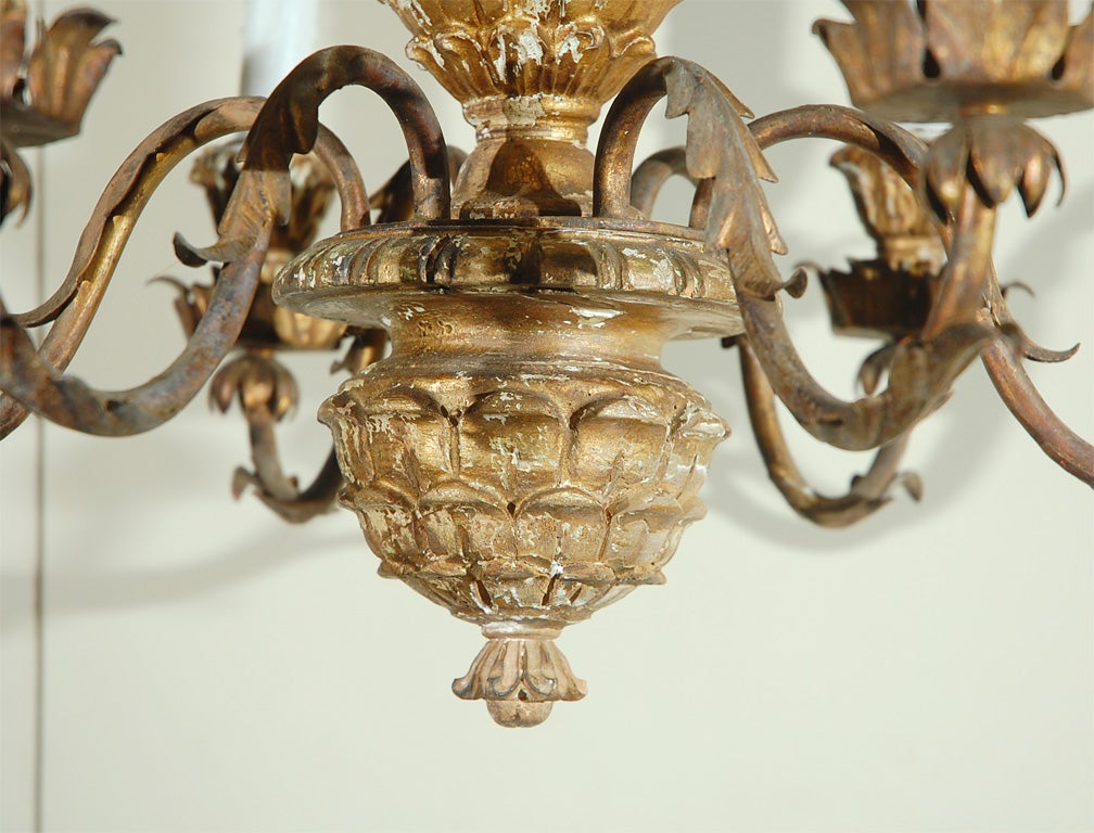 antique pineapple chandelier