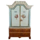 Painted Pine Buffet Deux Corps dated 1848