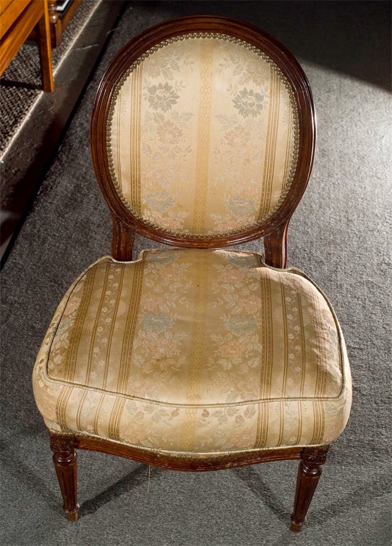 Pair of Maison Jansen Louis XVI Boudoir Slipper or Childrens Chairs All Original 10