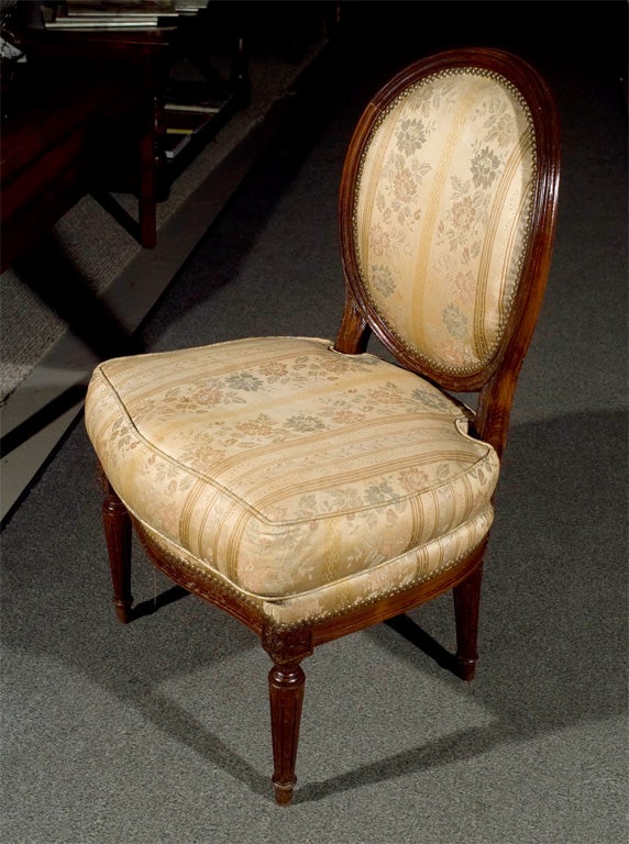 Pair of Maison Jansen Louis XVI Boudoir Slipper or Childrens Chairs All Original 6