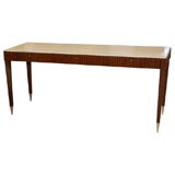Wood Desk with Parchment Top