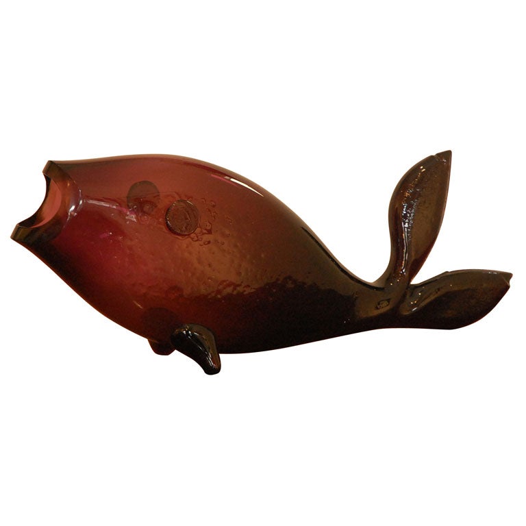 1960's Blenko Glass Fish