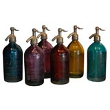 Antique Seltzer Bottles, different colors