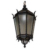 Antique Large Cast Iron Lantern