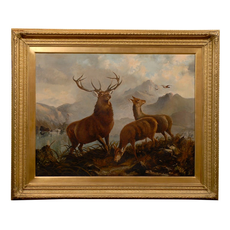 Large Stag Painting