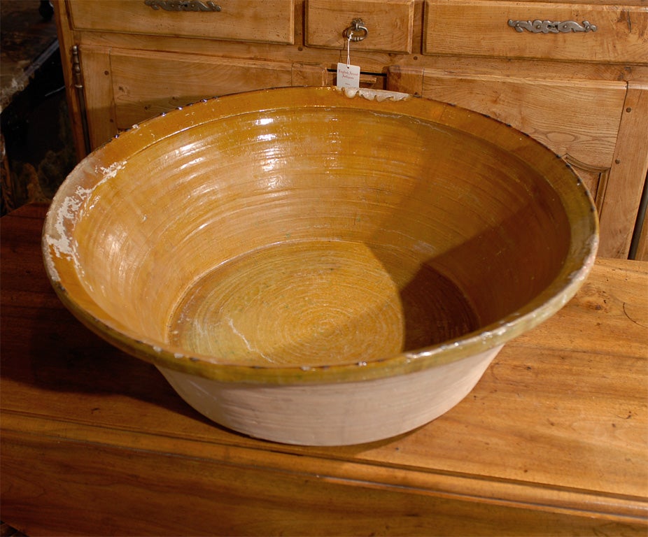Large French Pottery Bowl 1