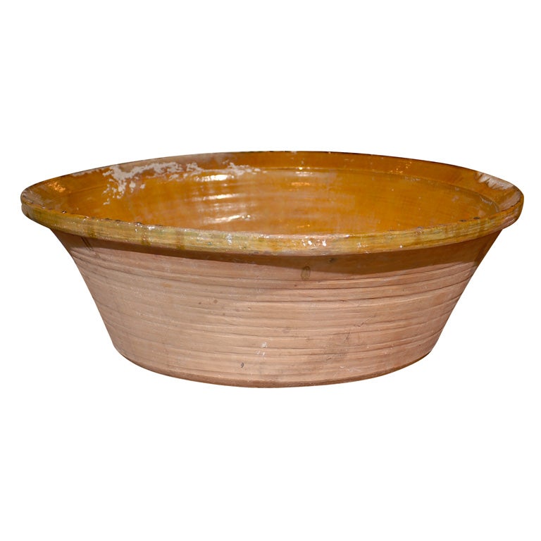 Large French Pottery Bowl