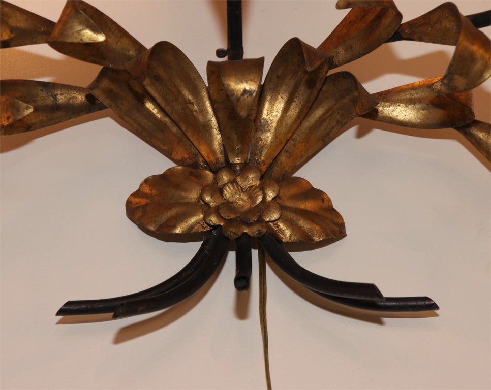 Italian Gilt Iron Five-Light Sconce 1