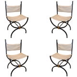 Set of Four Signed Tibier Chairs