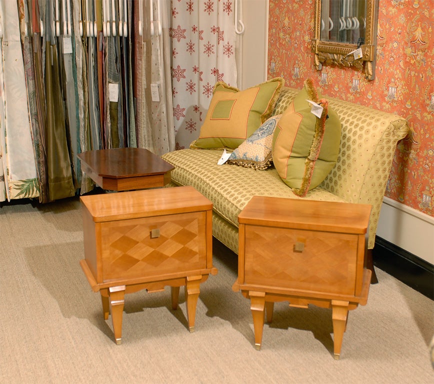 Pair of 1940's French Chevet in Cherry