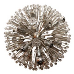 Nickel Plated Austrian Snowflake Chandelier 3