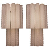 Pair of Venini Glass Sconces