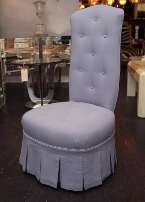 Lavender color french boudoir chair