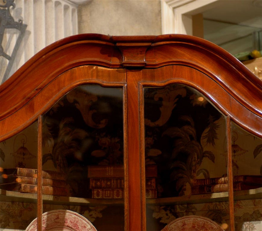 18th Century Dutch Mahogany Corner Cupboard In Good Condition In Chamblee, GA