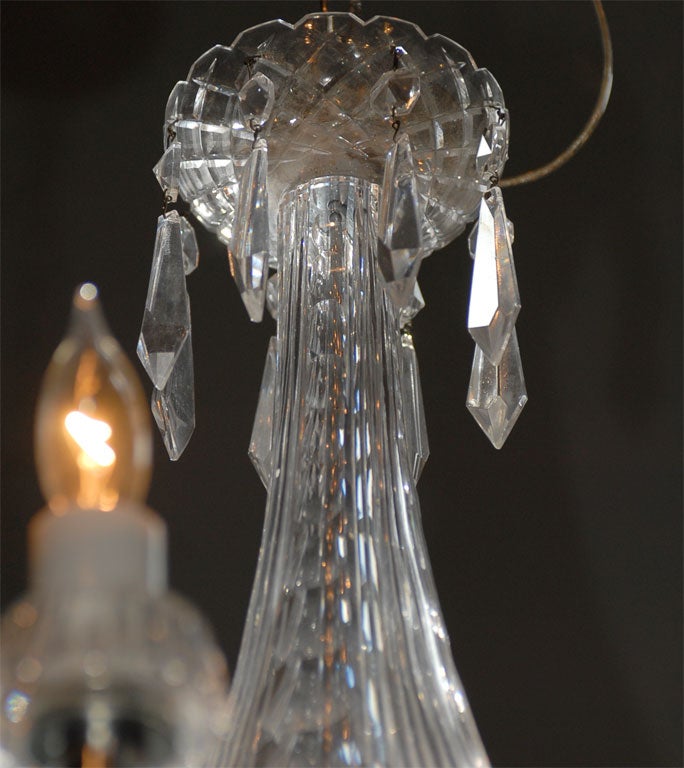 Waterford Crystal Deco Style Six Arm Chandelier 3