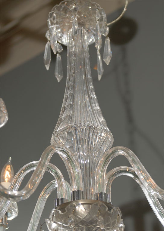 Waterford Crystal Deco Style Six Arm Chandelier 4