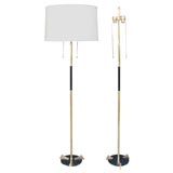 A Pair of  French Art Moderne Floor Lamps