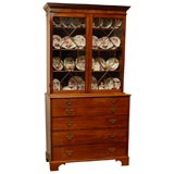 George III period Secretaire Bookcase in Mahogany, c. 1800