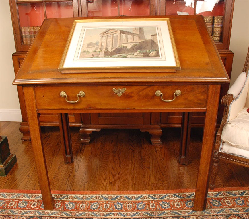 George III Mahogany Architect's Table