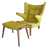 Hans Wegner papa  bear chair and ottoman