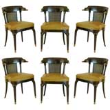 Set Of Six Mastercraft Dining Chairs