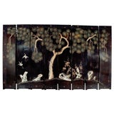 Wooden Eight Panel Japanese Screen