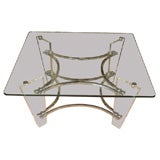 Retro Mid-Century Glass and Lucite Coffee Table Retro Mid-Century Glass and Lucite Coffee Table