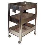 Polished Steel 3- tier Trolley