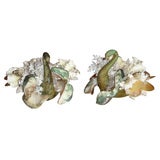 Two Swan-Shaped Candlesticks by Frédérique Lombard Morel