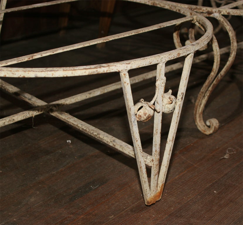 French Wrought Iron Settee 1