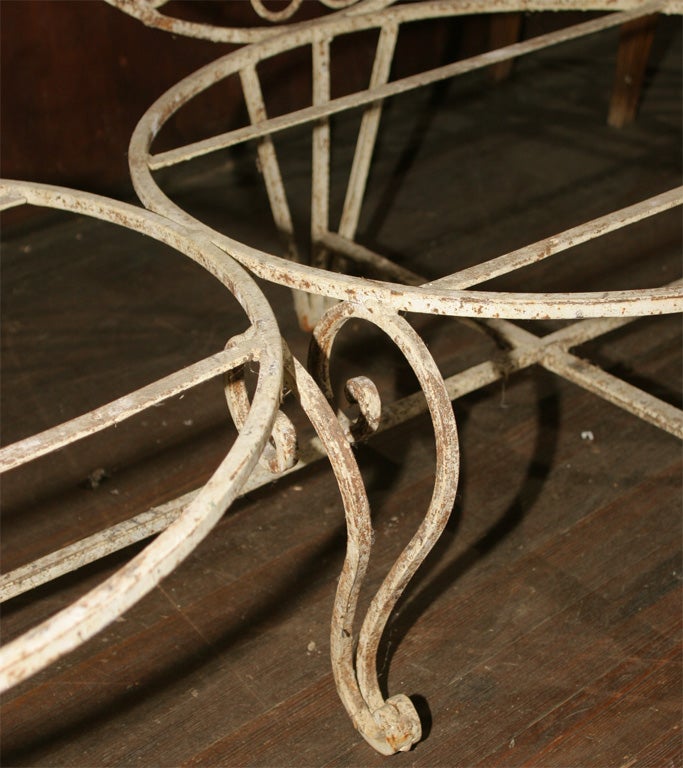 French Wrought Iron Settee 2