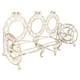 French Wrought Iron Settee