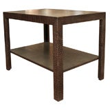 Dunbar Crocodile Covered Side Table