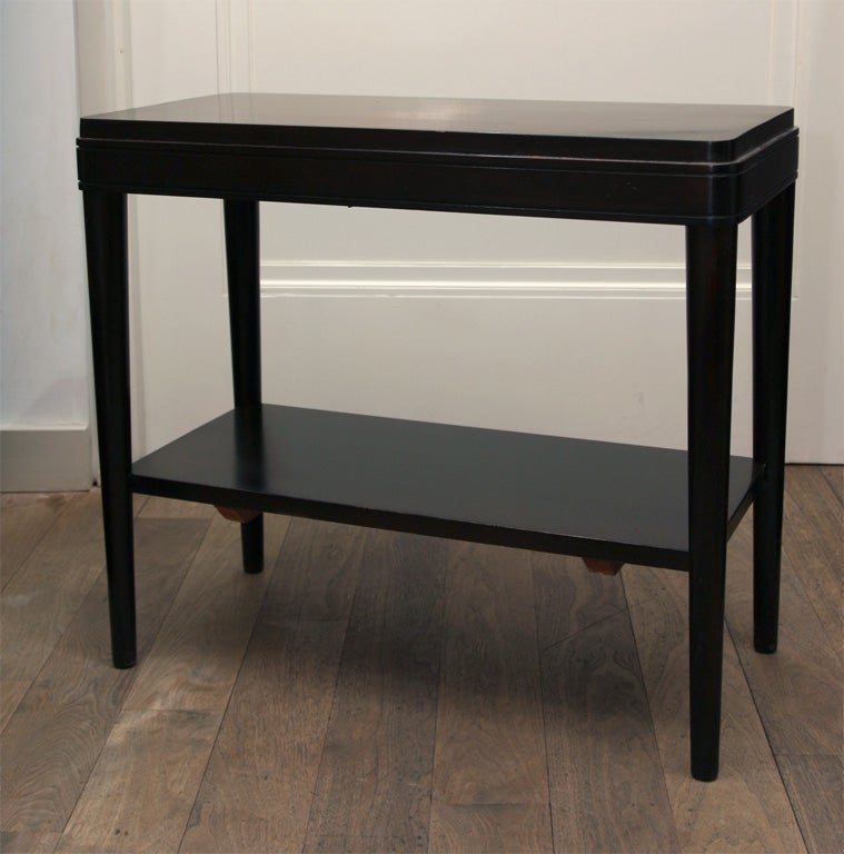 Pair of Streamline Two-tier Side Tables